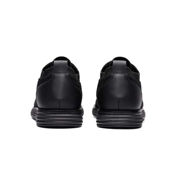 [KnitFlex Breeze+] Men's Breathable Mesh Oxford Sneakers - ALL BLACK - 5